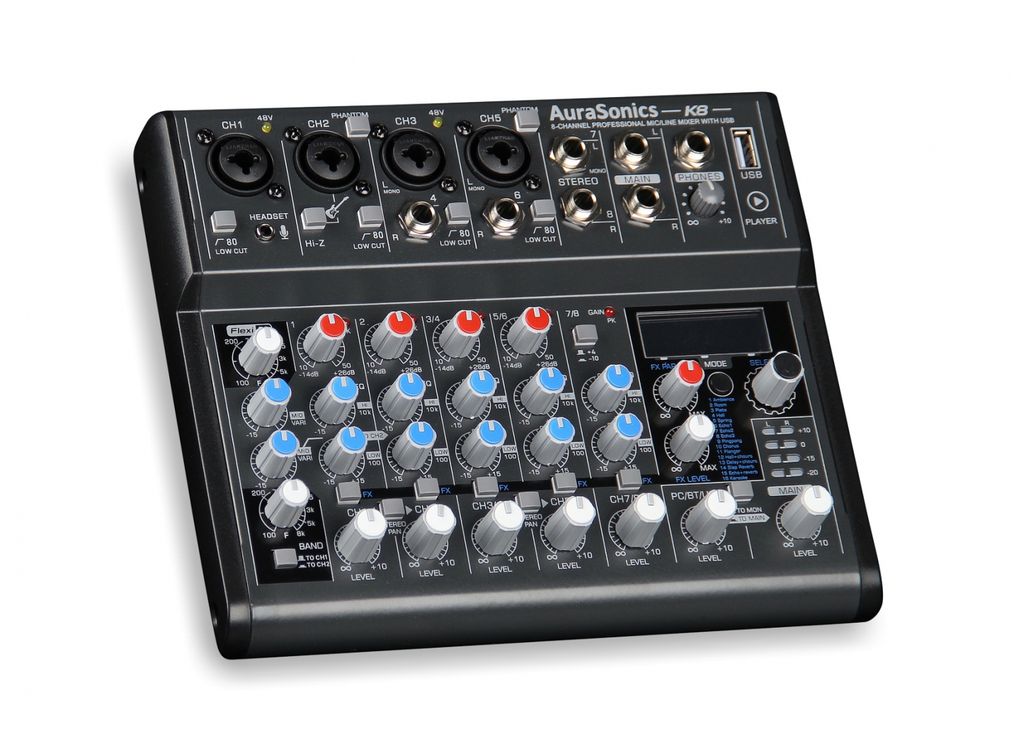 AuraSonics K8 компактный микшерный пульт в Иркутске