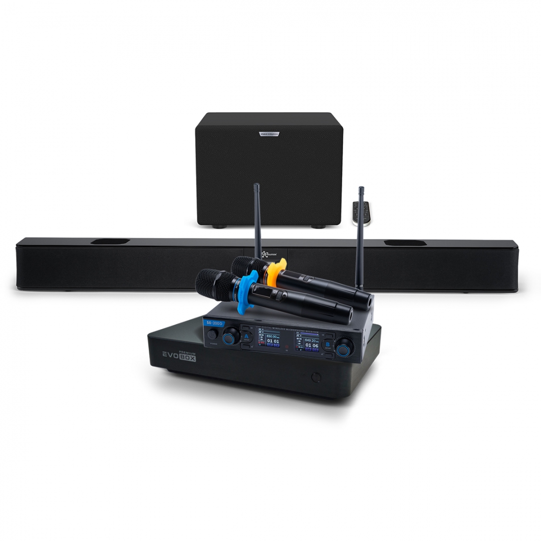 Hi-End караоке-система EVOBOX Premium + EvoSoundBar (саундбар с караоке) в Иркутске