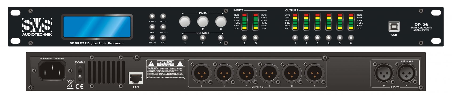 SVS Audiotechnik DP-26 Цифровой процессор: 2 входа 6 выходов в Иркутске