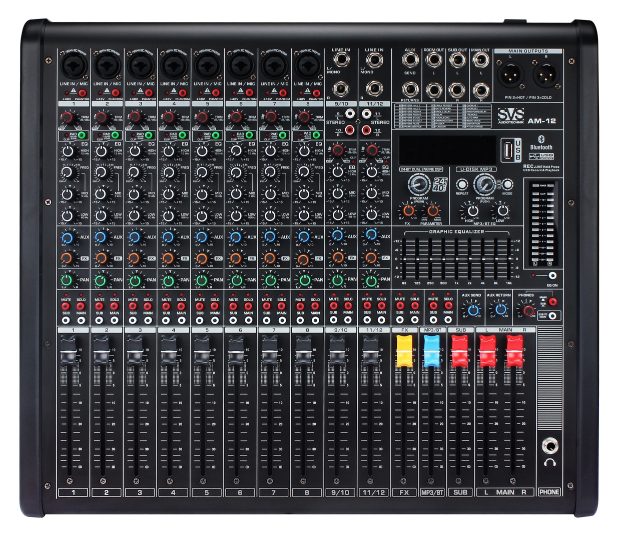 SVS Audiotechnik mixers AM-12 Микшерный пульт аналоговый, 12-канальный в Иркутске