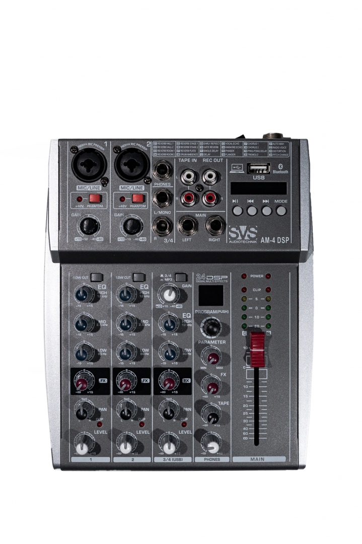 SVS Audiotechnik mixers AM-4 DSP Аналоговый микшерный пульт, 4-канала в Иркутске