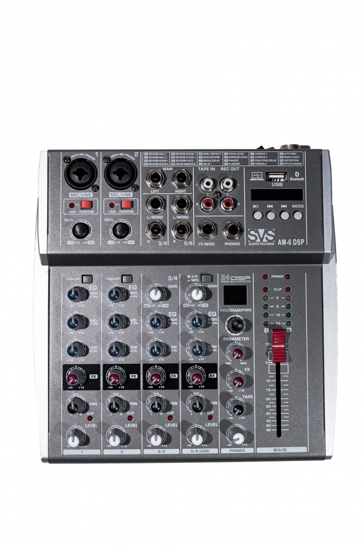 SVS Audiotechnik mixers AM-6 DSP Микшерный пульт аналоговый, 6-канальный SVS Audiotechnik mixers в Иркутске