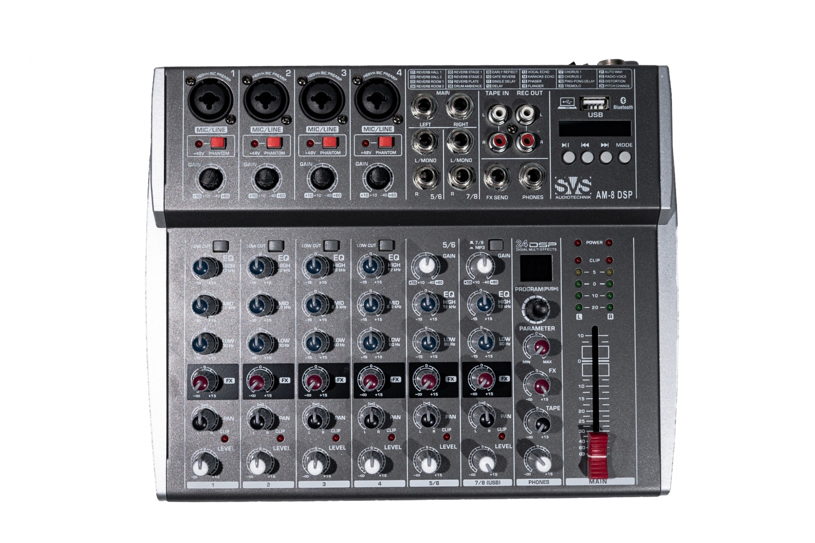 SVS Audiotechnik mixers AM-8 DSP Микшерный пульт аналоговый, 8-канальный в Иркутске