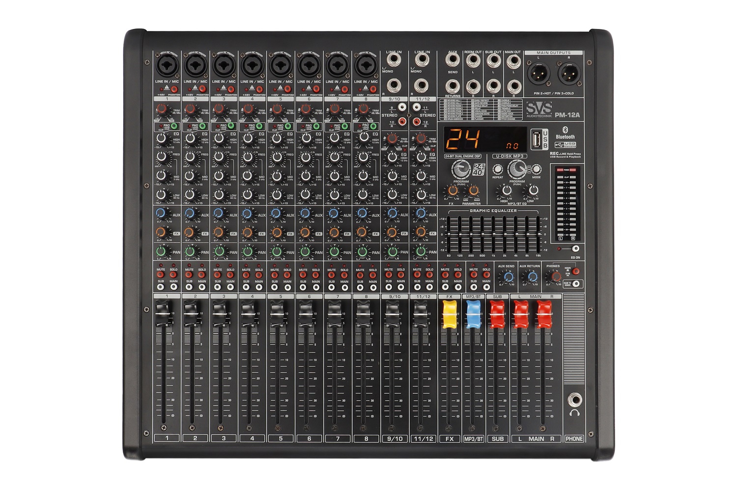 SVS Audiotechnik mixers PM-12A Активный аналоговый микшерный пульт, 12-канальный в Иркутске